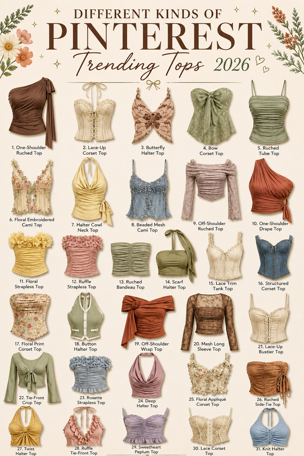 17 Pinterest Trending Tops 2026: Viral Styles Every Girl Needs