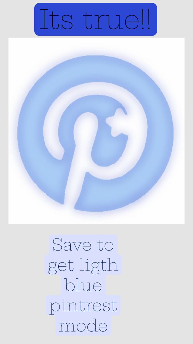 light blue pinterest mode