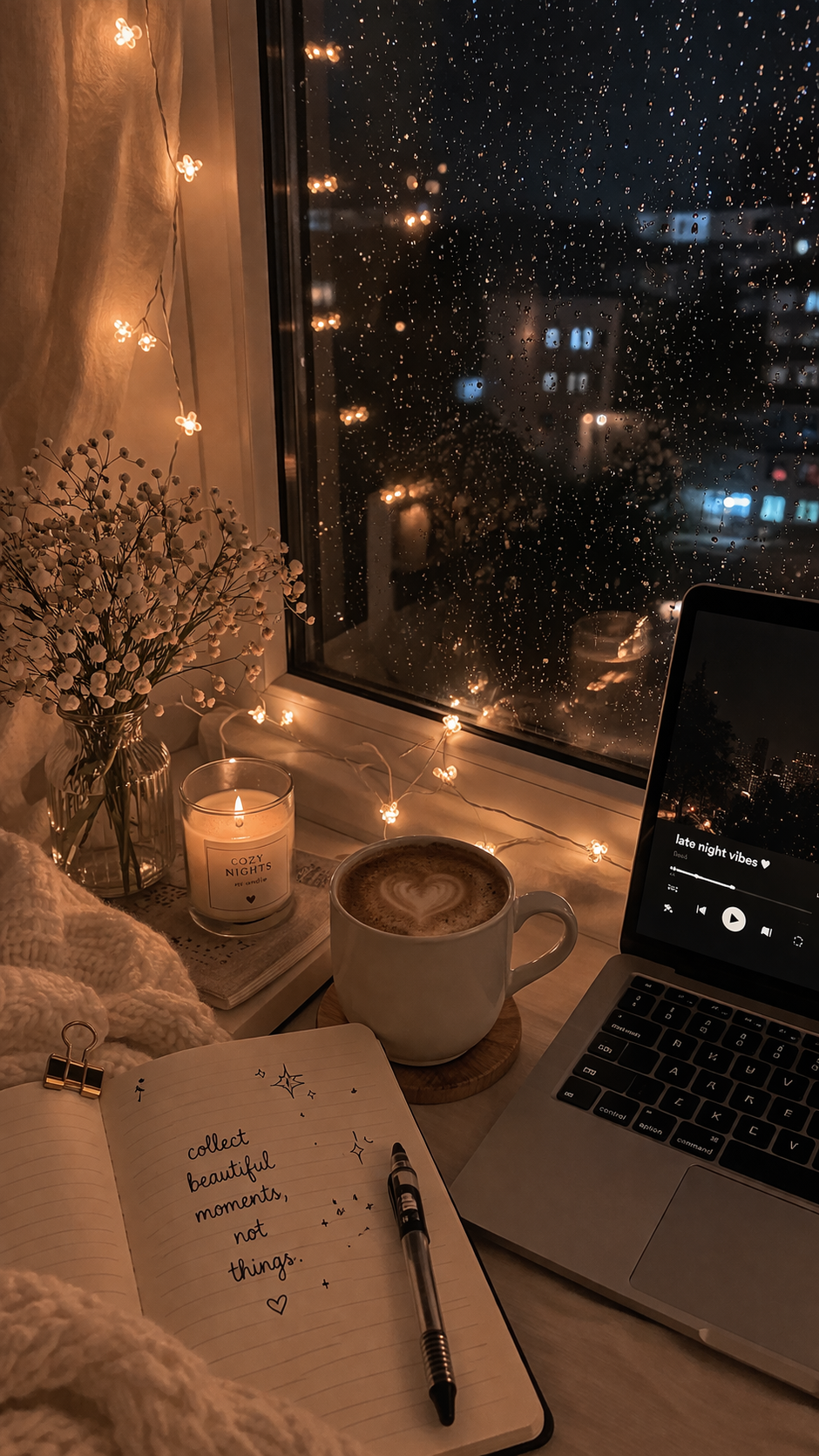 cozy websites rainy night