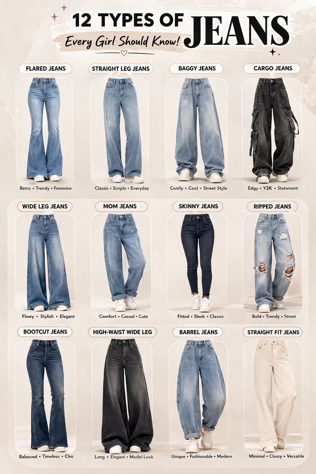 types of jeans