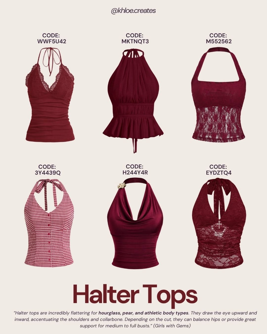 halter tops