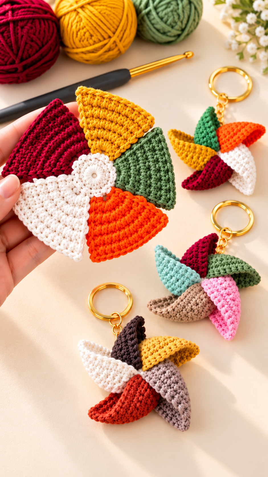 crochet keychain pattern