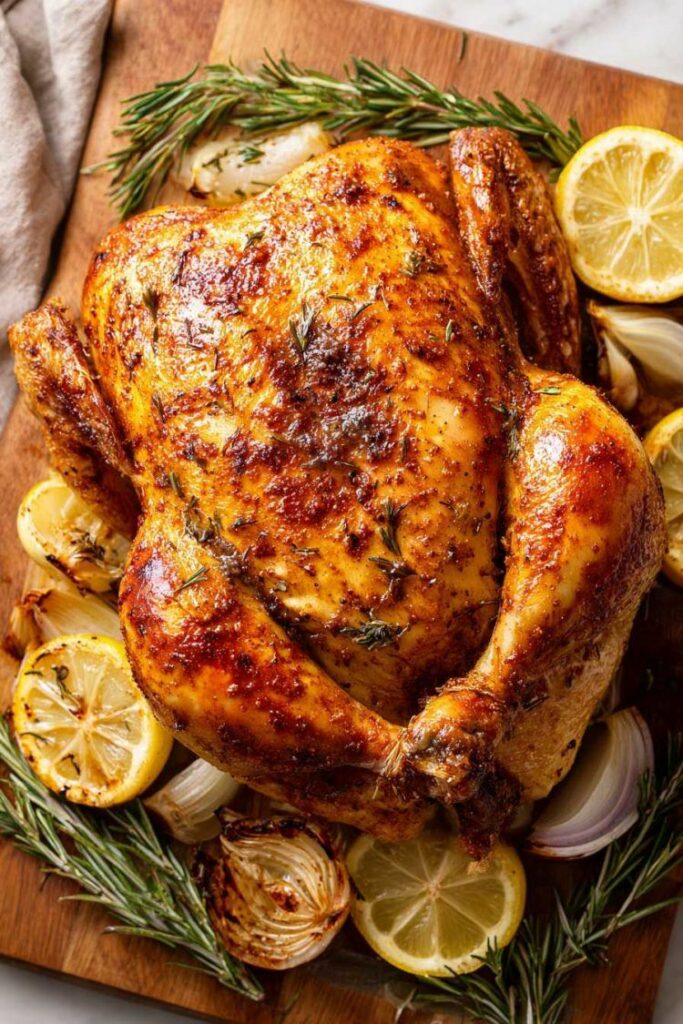 Slow-Smoked Whole Chicken – Crispy Skin, Juicy Meat