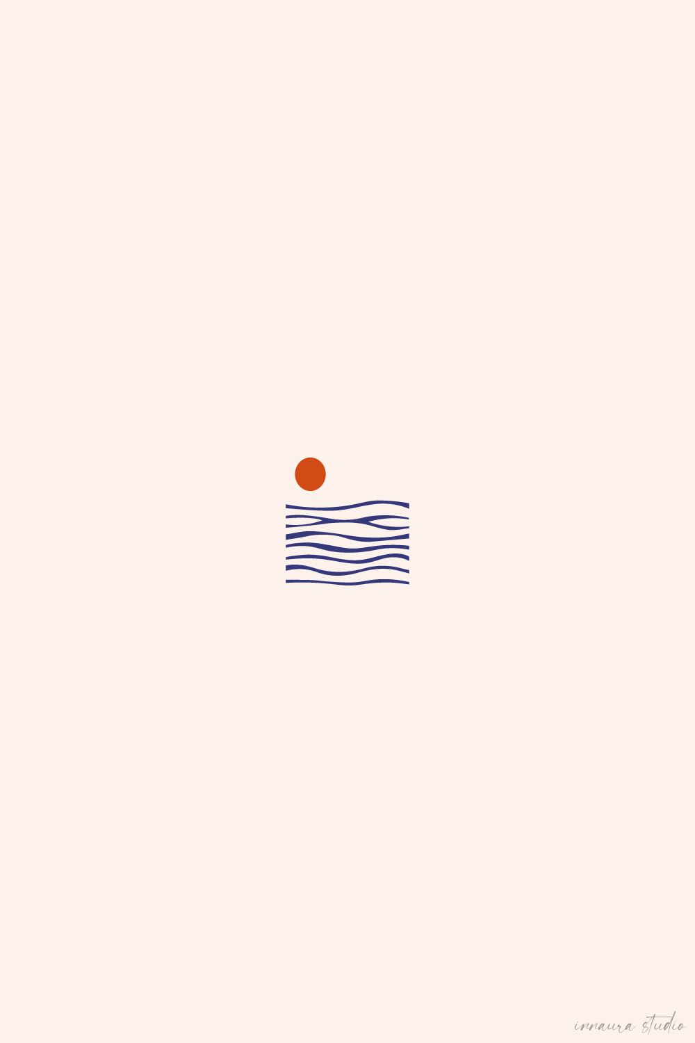 abstract ocean wave art