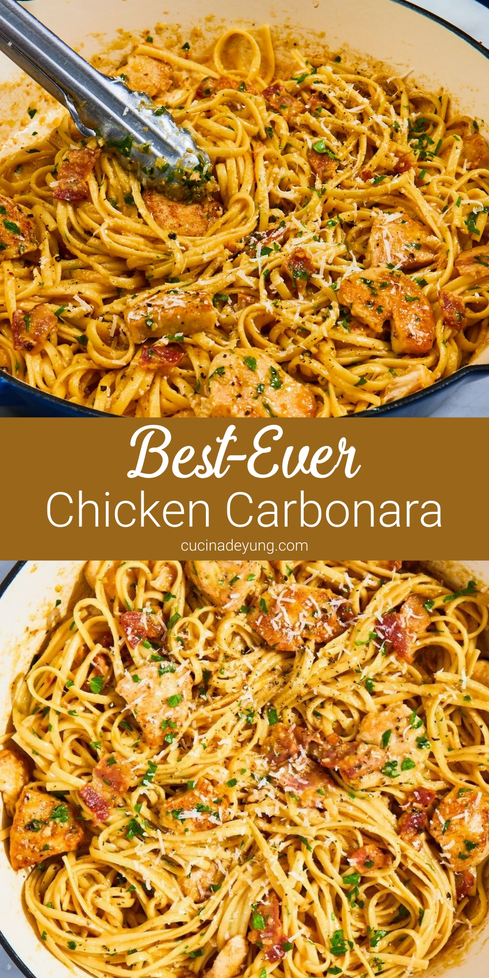 creamy chicken carbonara recipe
