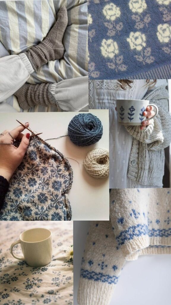 Blue and White Striped Market Bag Free Crochet Pattern