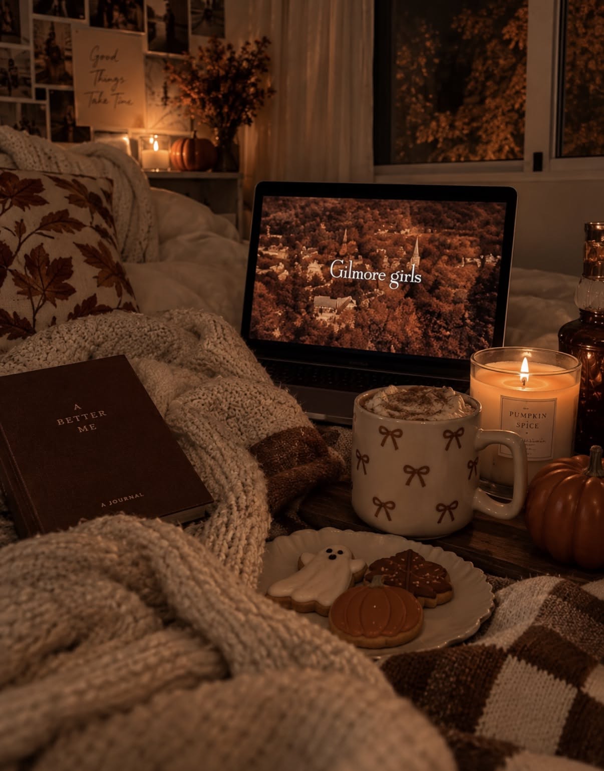 cozy fall night in