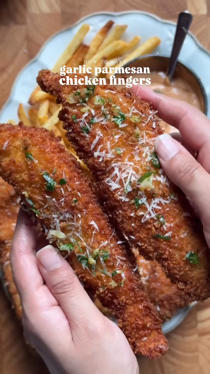 crispy garlic parmesan chicken strips