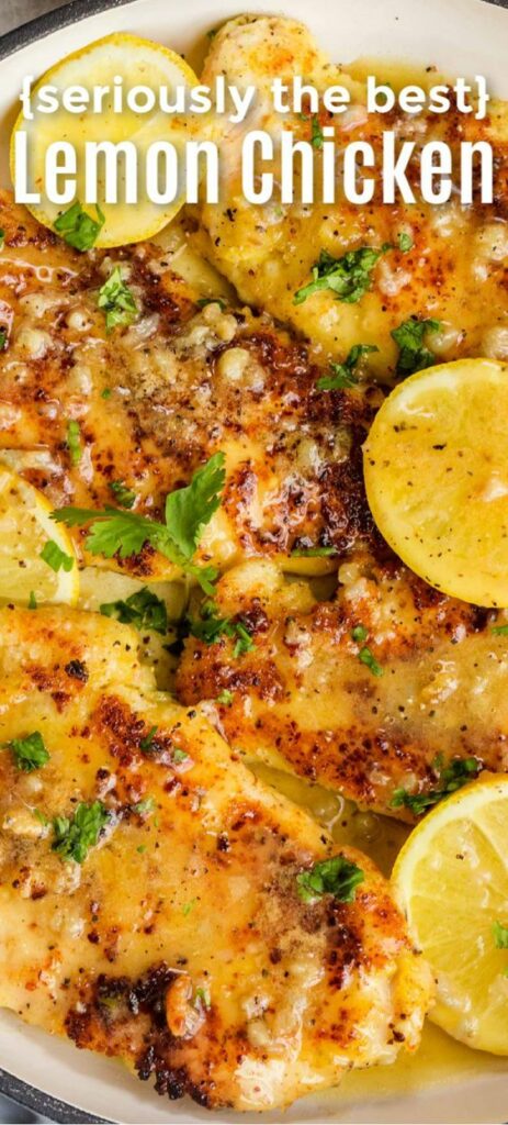 Lemon Chicken Recipe with Creamy Lemon Butter Sauce