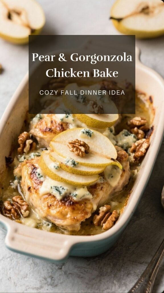 Cozy Gorgonzola Chicken Bake – Creamy 50-Minute Fall Dinner