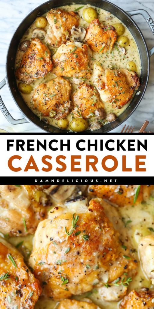 French Chicken Casserole – Creamy One-Pan Comfort