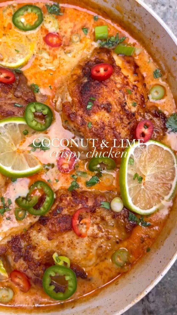 Coconut & Lime Crispy Chicken – 50-Minute Tropical Dinner