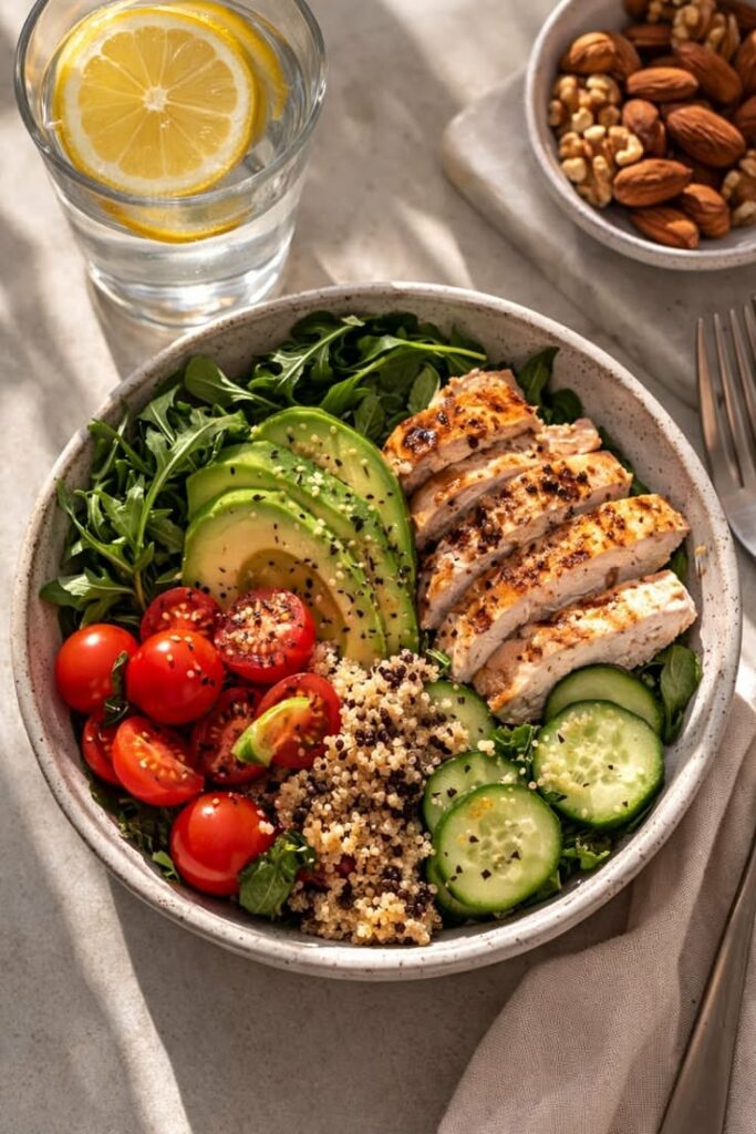 Chicken Avocado Salad – Crispy 20-Minute Lunch