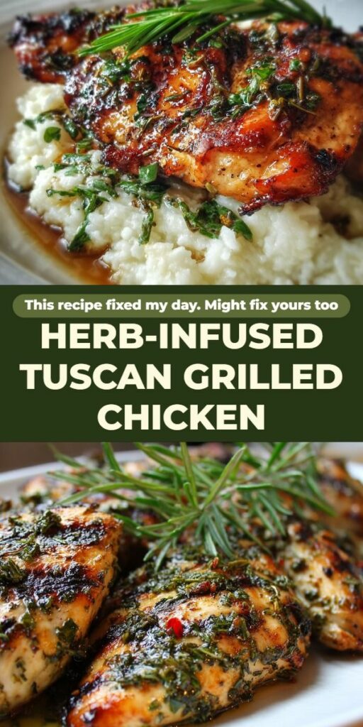 Herb-Infused Tuscan Grilled Chicken – Best 50-Minute Dinner