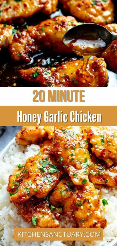20 Minute Honey Garlic Chicken – Easy Weeknight Dinner