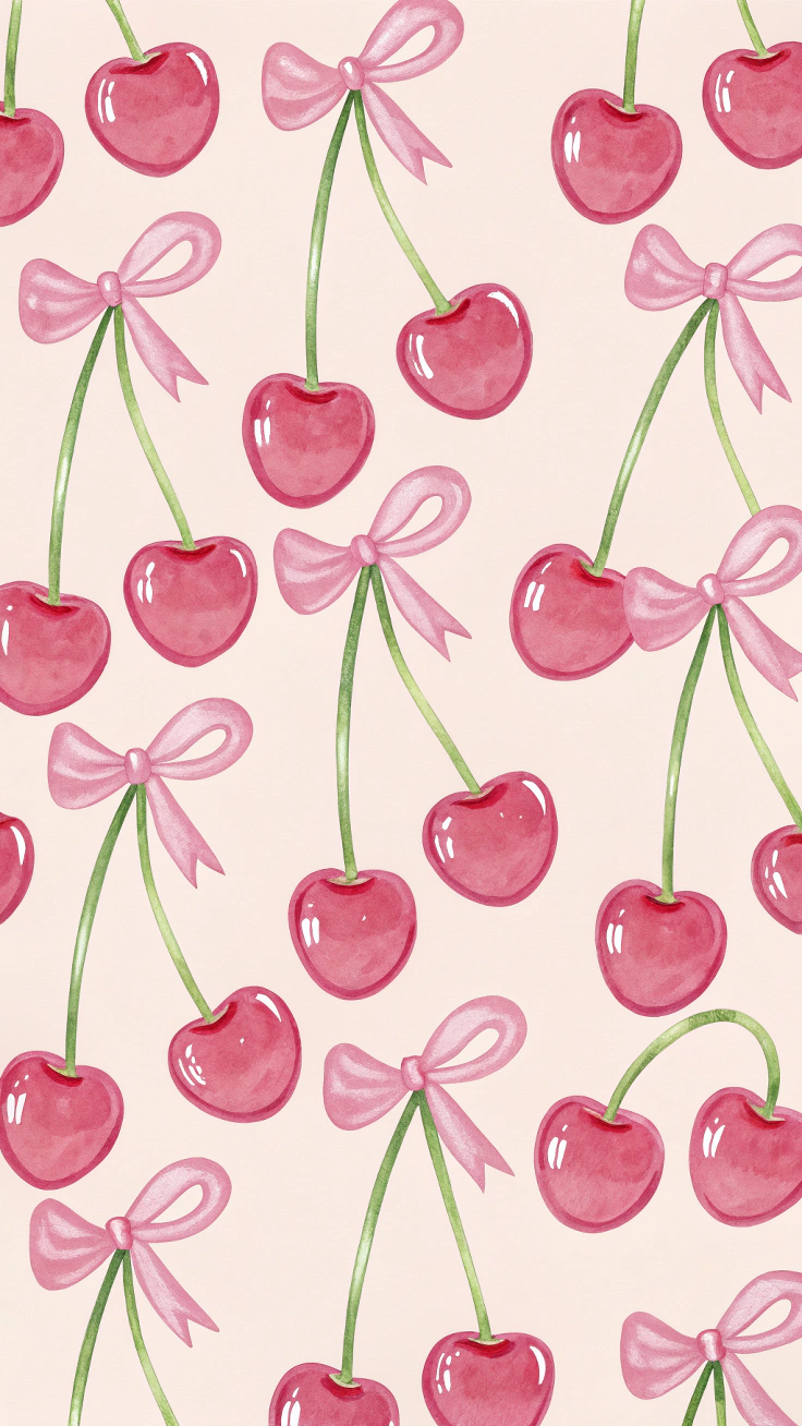 cherry aesthetic wallpaper