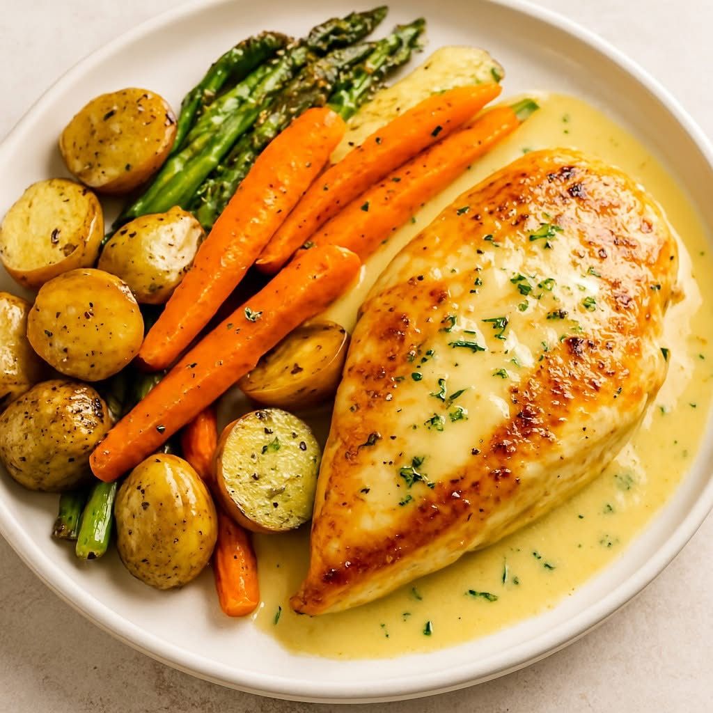 one pan roasted chicken potatoes carrots