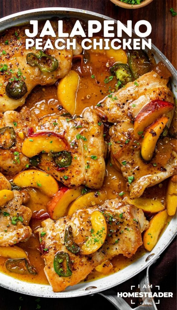 Jalapeño Peach Chicken – Sweet & Spicy One-Pan Dinner