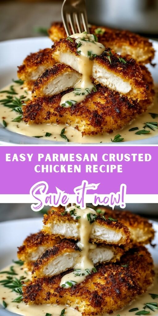 Easy Parmesan Crusted Chicken – Crispy 30-Minute Dinner